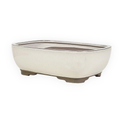 Vaso 21 cm rettangolare beige