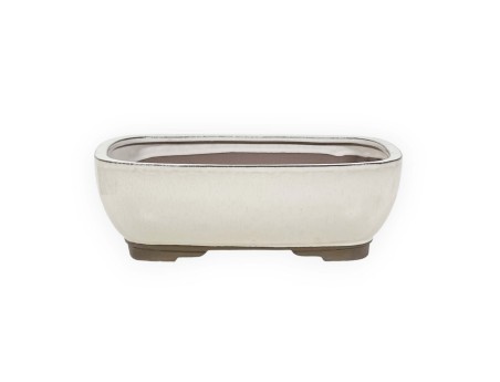 Pot 31 cm rectangular beige