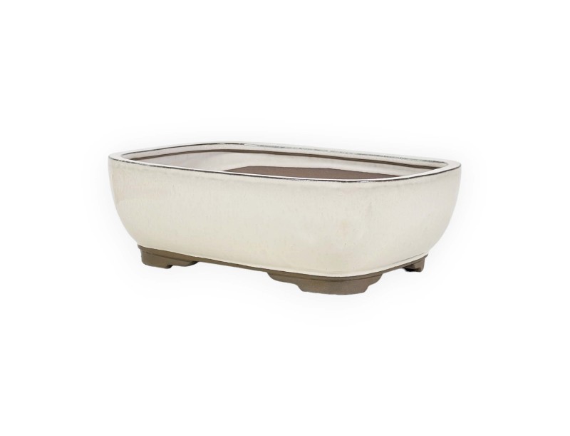 Pot 31 cm rectangular beige