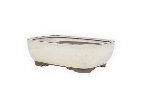 Vaso 31 cm rettangolare beige