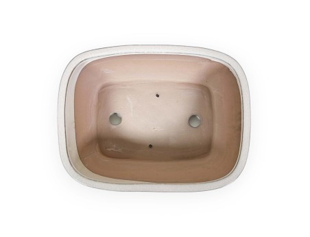 Pot 31 cm rectangulaire beige