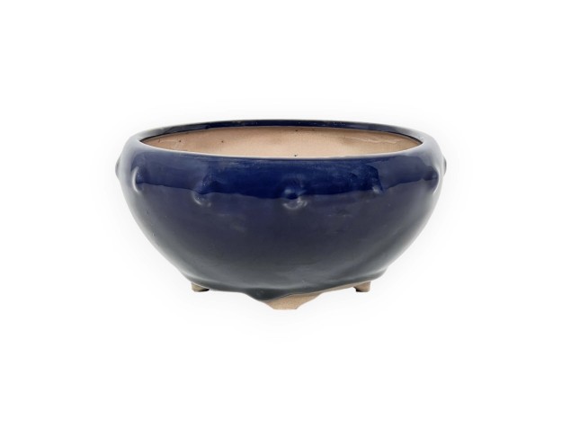 Vaso 16 cm tondo blu