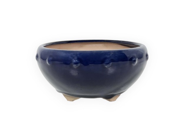 Pot 16 cm round blue 2