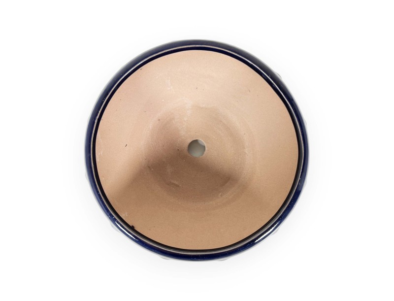 Pot 16 cm rond bleu