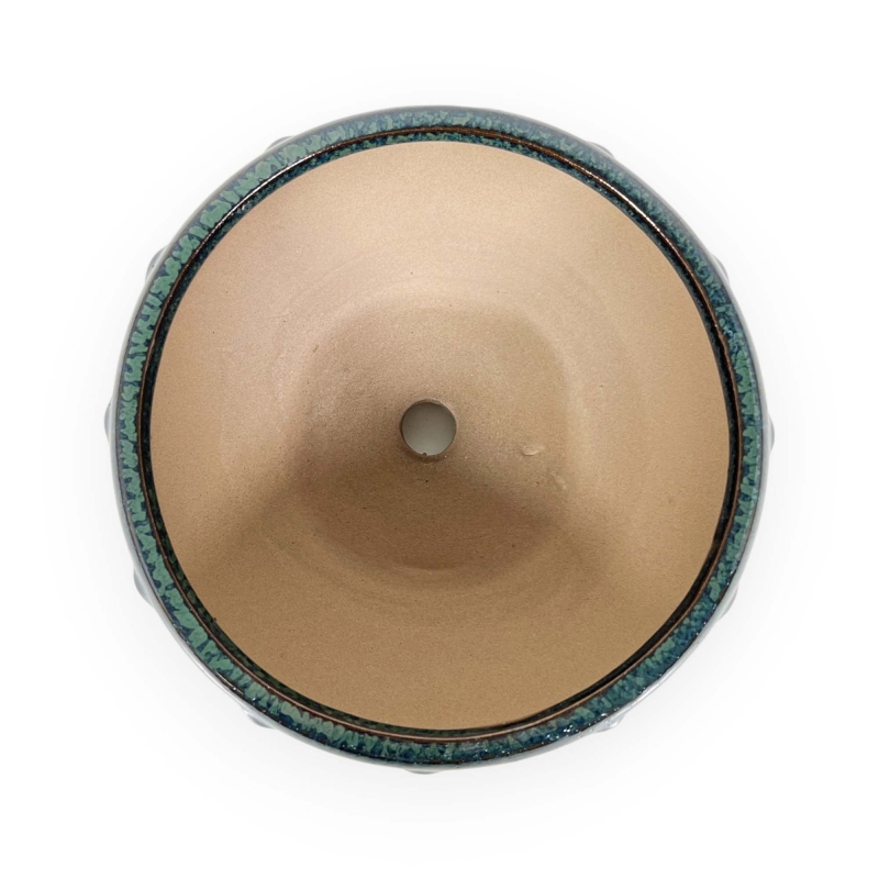 Pot 27 cm round green