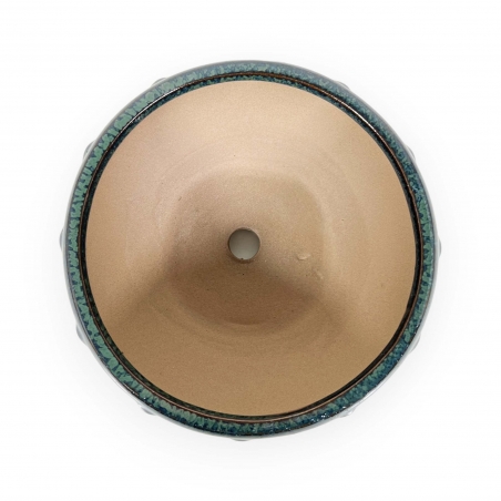 Pot 27 cm round green