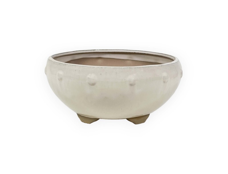 Pot 21,5 cm round beige