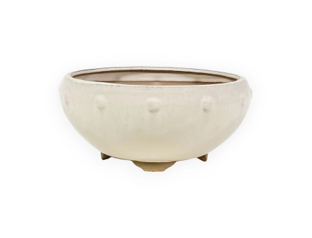 Pot 27 cm rond beige