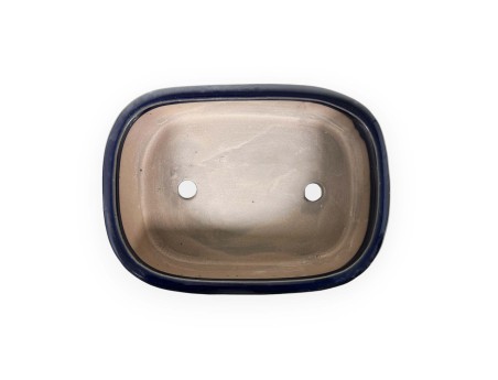 Vaso 21,5 cm rettangolare blu