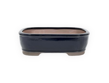 Pot 21,5 cm rectangular blue