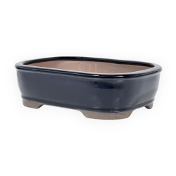 Pot 26 cm rectangular blue