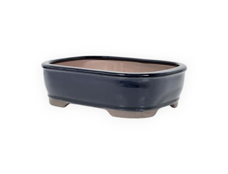 Vaso 26 cm rettangolare blu