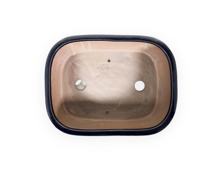 Pot 26 cm rectangular blue