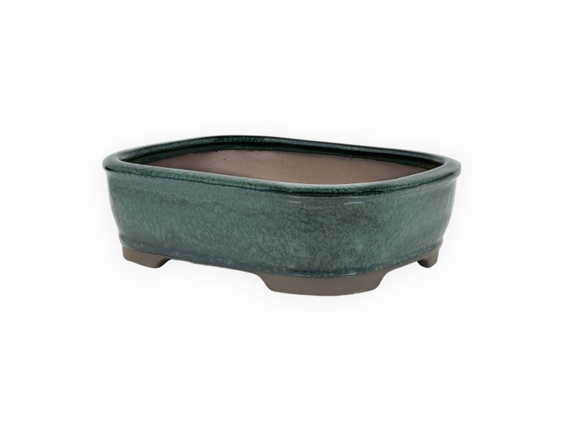 Pot 21,5 cm rectangular green