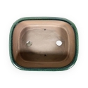 Pot 26 cm rectangulaire vert