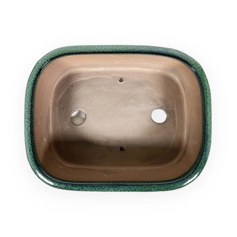 Pot 26 cm rectangular green