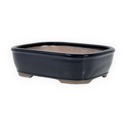 Pot 31,5 cm rectangulaire bleu