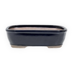 Pot 31,5 cm rectangulaire bleu