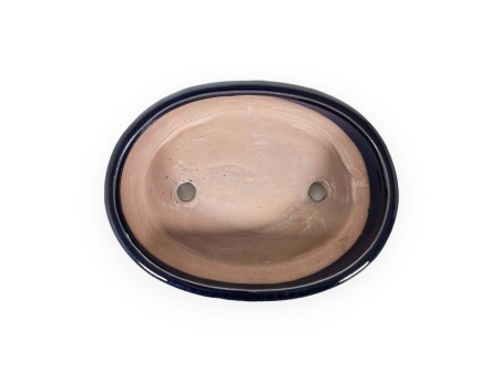 Pot 21 cm ovale bleu