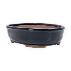 Vaso 26,5 cm ovale blu