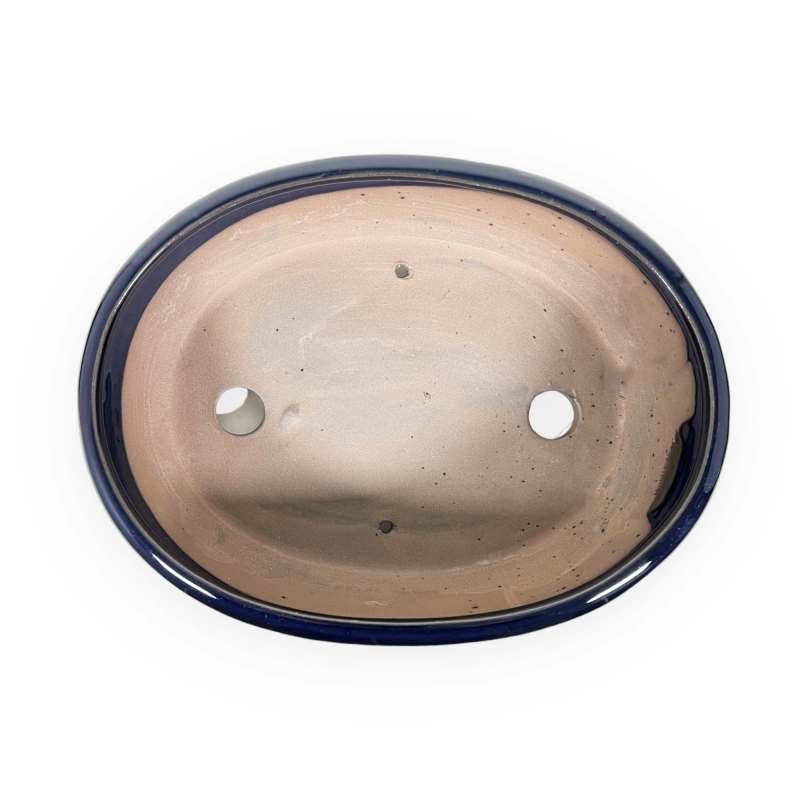 Vaso 26,5 cm ovale blu