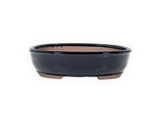 Pot 31,5 cm oval blue