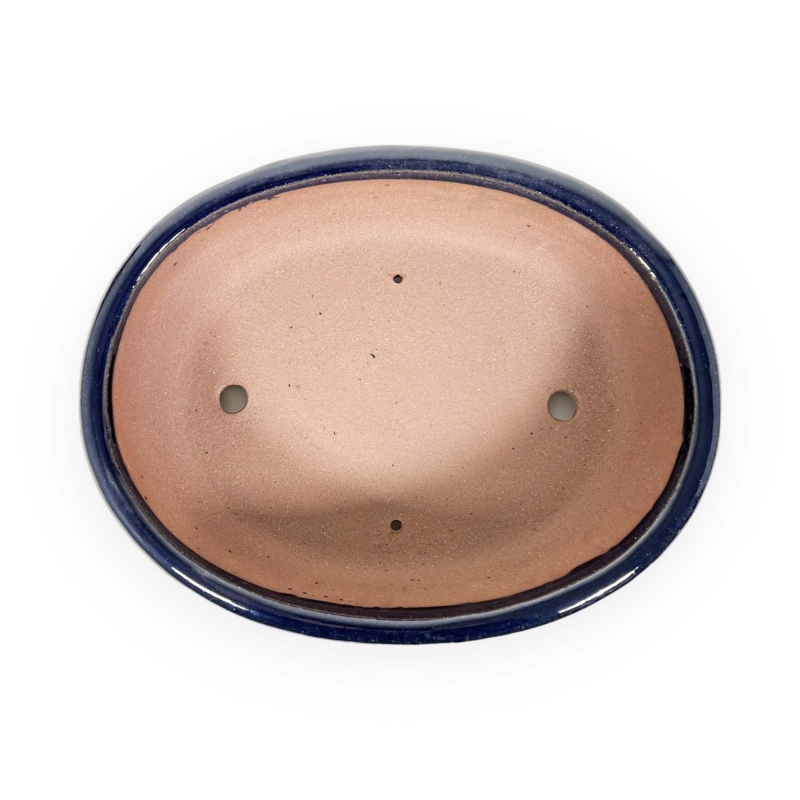 Pot 31,5 cm ovale bleu