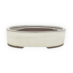 Vaso 25 cm ovale beige