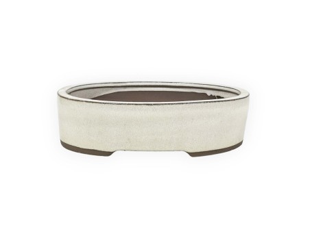 Pot 25 cm oval beige