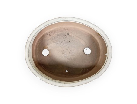 Vaso 25 cm ovale beige