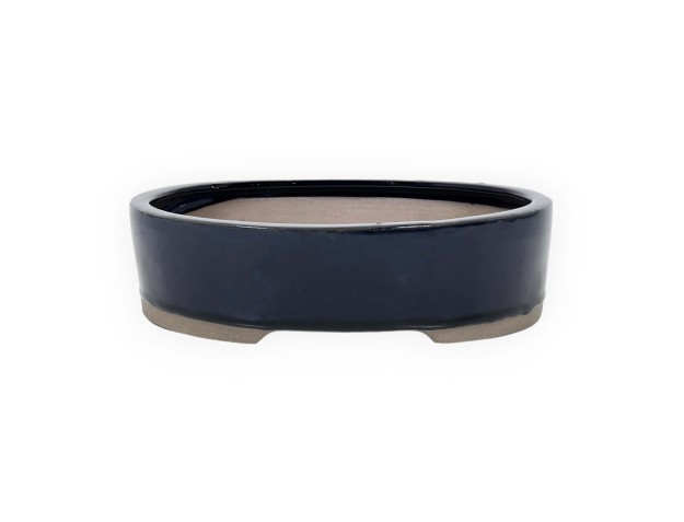 Pot 20,5 cm oval blue