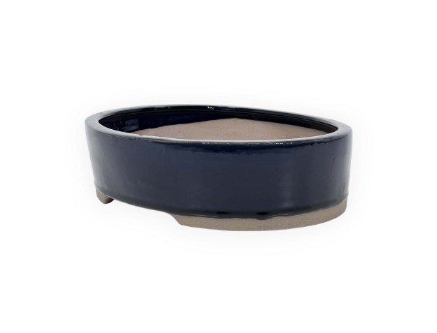 Pot 20,5 cm oval blue 2