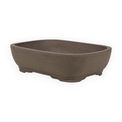 Vaso 37 cm rettangolare grès