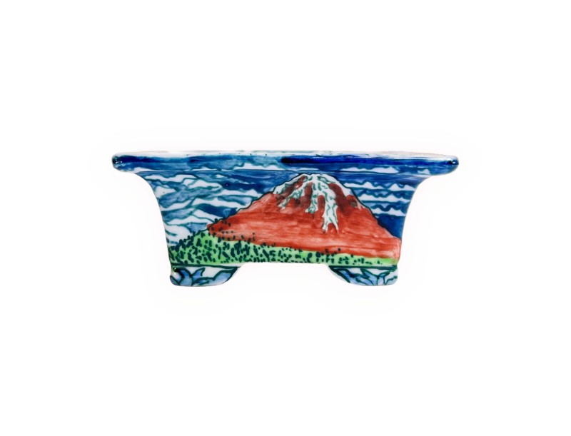 Vaso - Uematsu Tosui - Monte Fuji - 9 cm