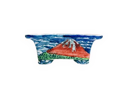 Uematsu Tosui pot - Mount Fuji - 9 cm