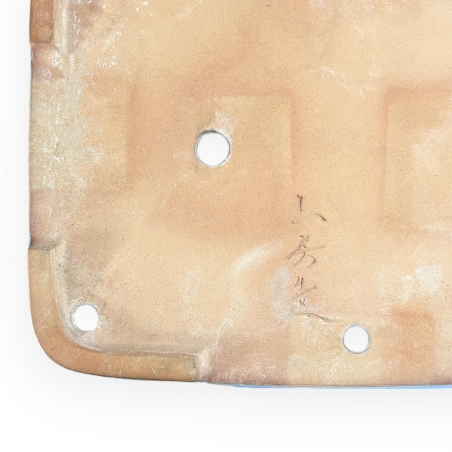 Tokoname - Yamafusa - 47 cm rectangulaire bleu clair