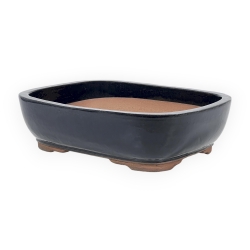 Pot 37 cm rectangular blue