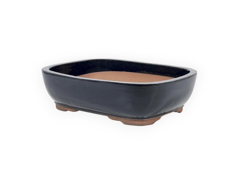 Pot 37 cm rectangular blue