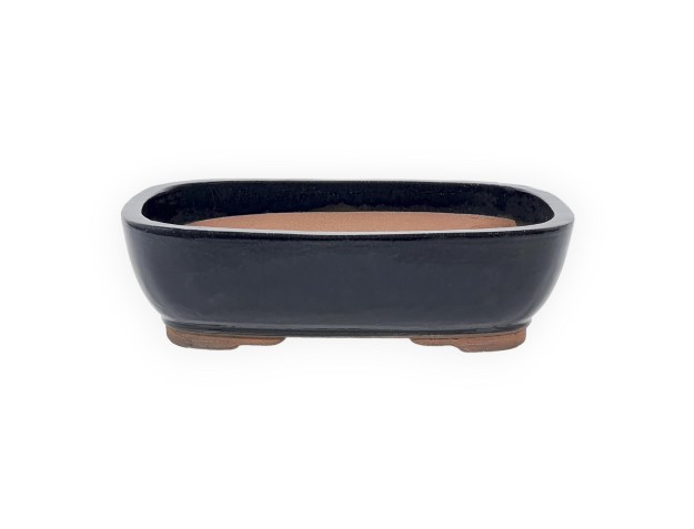Pot 37 cm rectangulaire bleu
