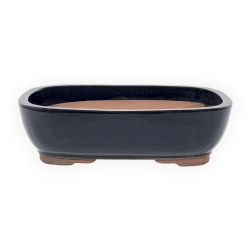 Pot 37 cm rectangular blue