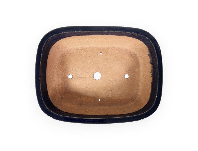 Pot 37 cm rectangular blue