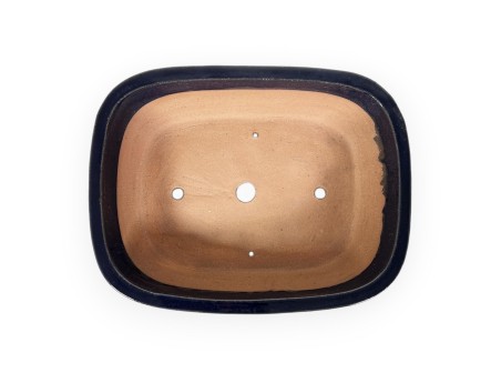 Pot 37 cm rectangulaire bleu