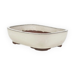 Pot 37 cm rectangular beige