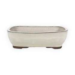 Pot 37 cm rectangular beige