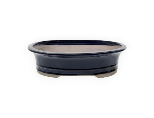 Pot 18 cm ovale bleu