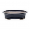 Pot 30 cm oval blue