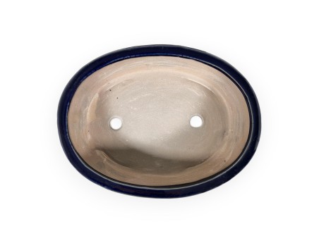 Pot 21,5 cm ovale bleu