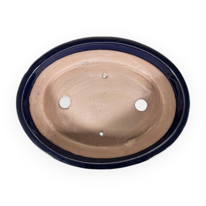 Vaso 26,5 cm ovale blu