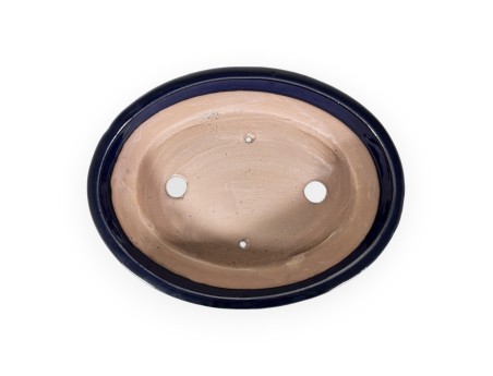 Vaso 26,5 cm ovale blu