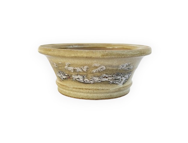 Pot - Shunzaido - Paysage enneigé - 12 cm